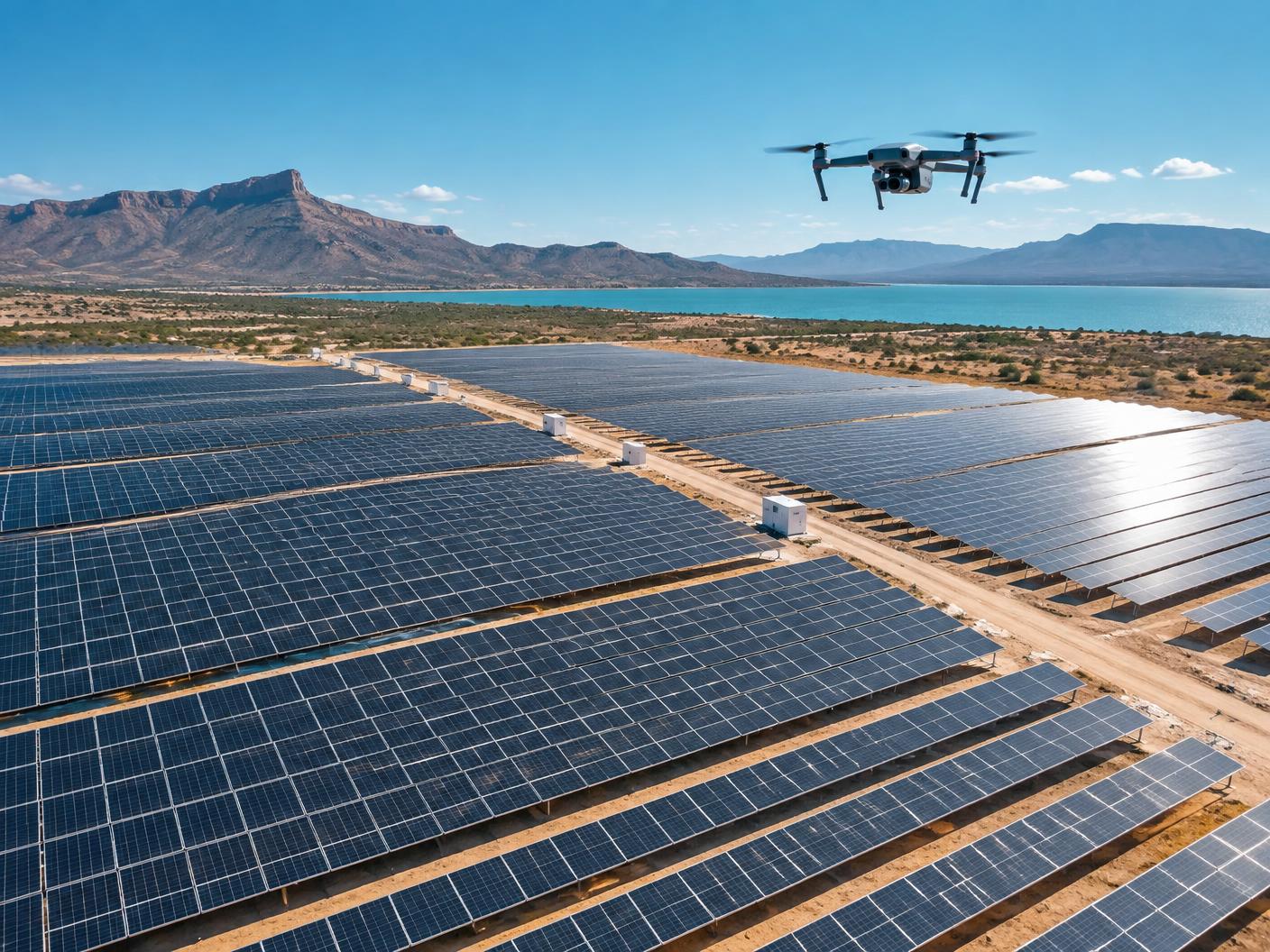 Termografia em usinas solares